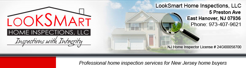 Looksmart Home Inspections, LLC - licensed home inspector - Northern NJ Counties - John Martino - certified home inspectior - Essex, Hudson, Union, Warren, Morris, Passaic counties