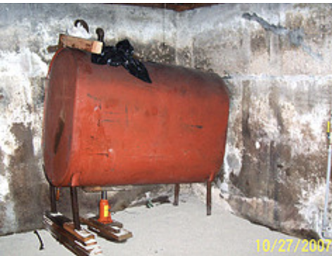 oil tank in basement